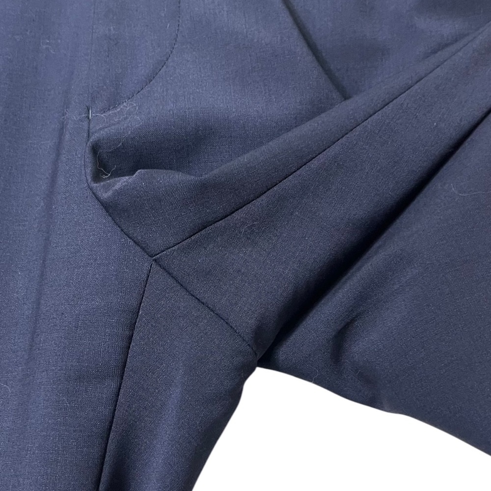 REISS Hope Travel Trousers Men's 30 Navy Modern Fit Wool Blend Tailored - Picture 5 of 9